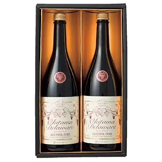 【山形の極み】山形県置賜産 ノンアルコール赤ワイン 720ml×2本 おきたま デラウェア アルコールフリー 山形県 南陽市 [2678]