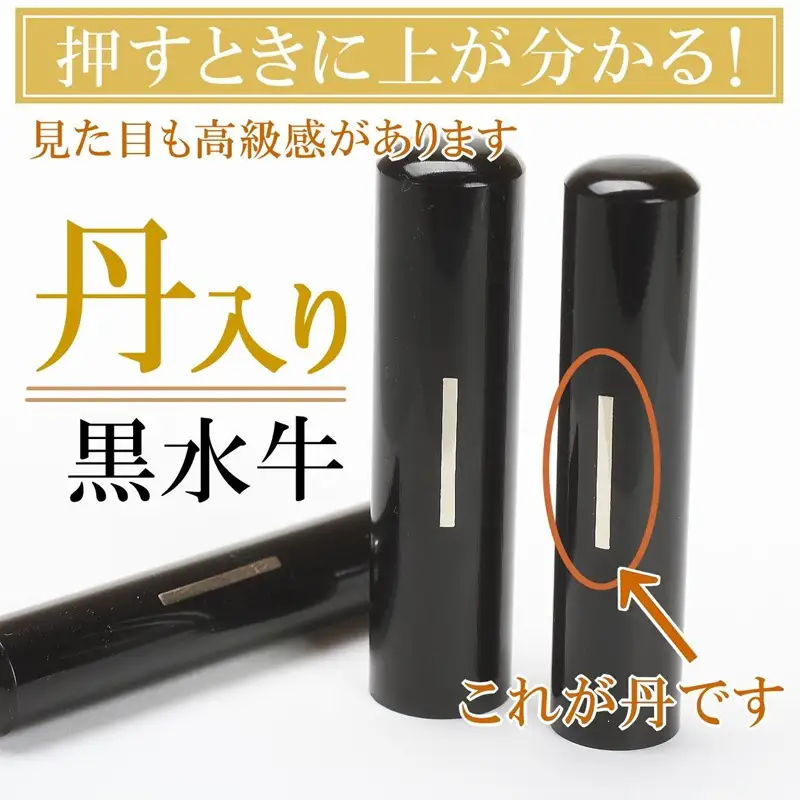 【実印や銀行印に使用可能】黒水牛金花ケース1本セット 男性・女性 の実印対応  実印 銀行印 はんこ 判子 印鑑セット ギフト プレゼント お祝い 入学祝い 就職祝い 卒業祝い 誕生日 還暦祝い 出産祝い 子ども こども 赤ちゃん 3M21036