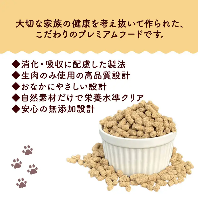 【定期便12回】 国産 無添加 ドッグフード -Foodie- 