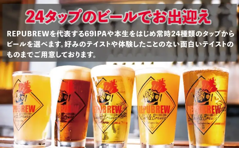 【リパブリュー三島店】食事券 3,000円分（1,000円×3枚） クラフトビール お食事券チケット