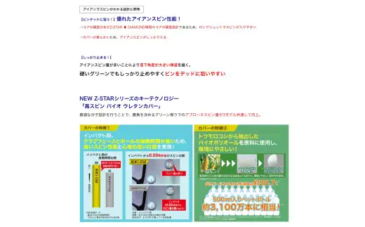 ゴルフボール スリクソン Z-STAR ダイヤモンド3 イエロー【2ダース/24球入り】