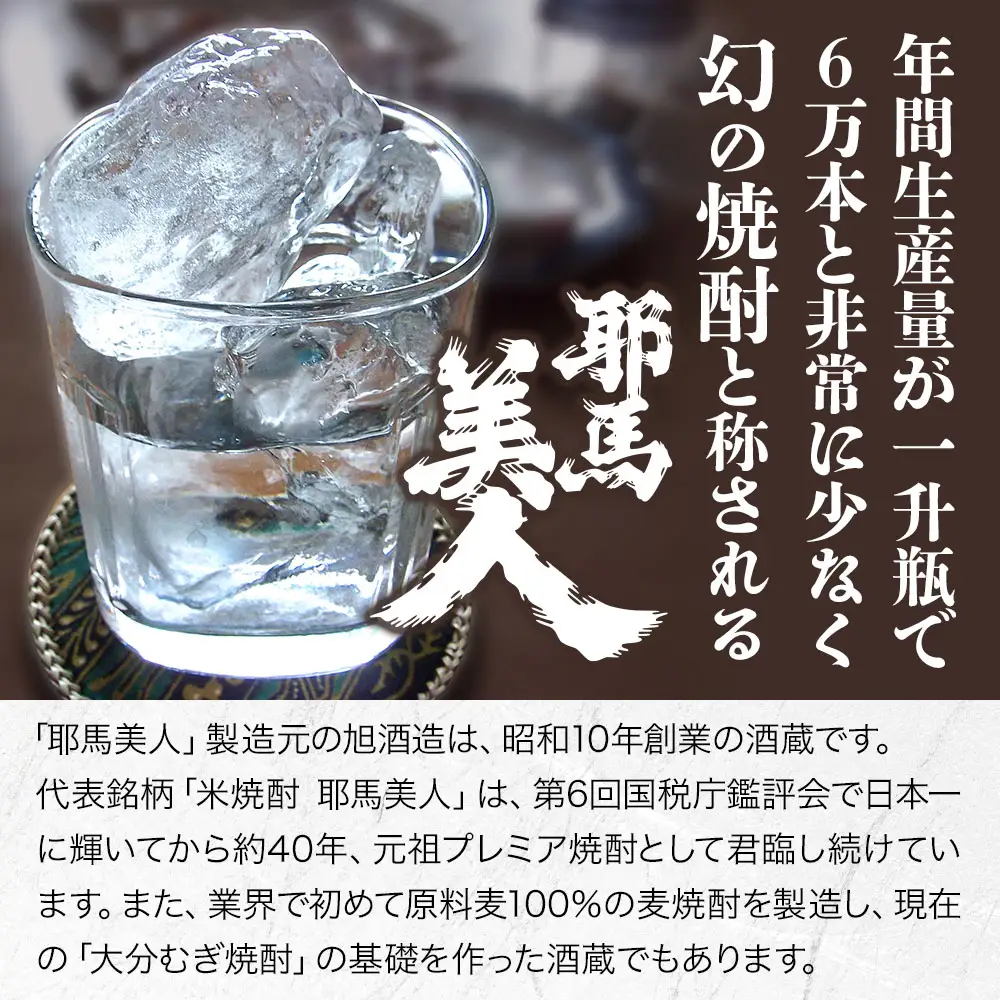 「耶馬美人」 1800ml 20度 米 2本セット | お酒 耶馬美人 日本酒 地酒 焼酎 米焼酎 アルコール 一升瓶 大分県産 大分県 中津市