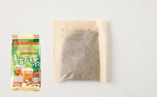 【はくばく】麦芽むぎ茶 364g（ 52袋 ）×12袋 大麦 ブレンド おおむぎ チャック付き 穀物 ノンカフェイン ミネラル 補給 国産 麦茶 麦ちゃ むぎちゃ チャック付き