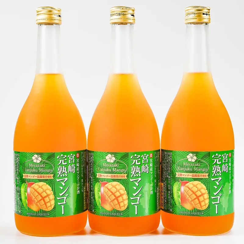やまや蒸留所『ゆずにゃん』500ｍｌ・宝酒造『宮崎完熟マンゴー』720ｍｌ　6本＜7-35a＞