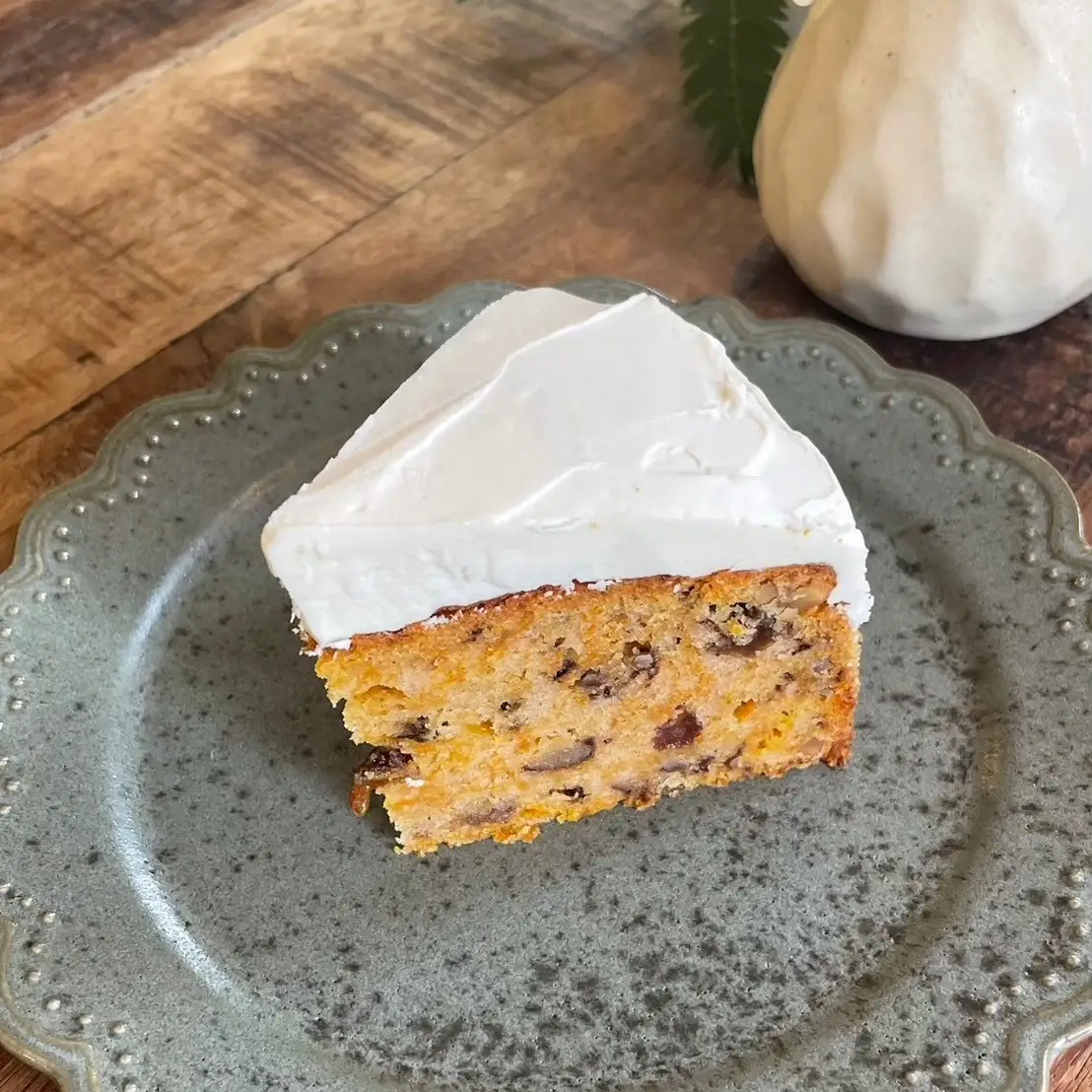 米粉のキャロットスパイスケーキ 豆乳ヨーグルトとココナッツオイルのアイシング | お菓子 焼き菓子 ケーキ キャロットケーキ アイシング グルテンフリー 卵 乳製品 小麦粉 不使用 洋菓子 米粉 大分県 中津市