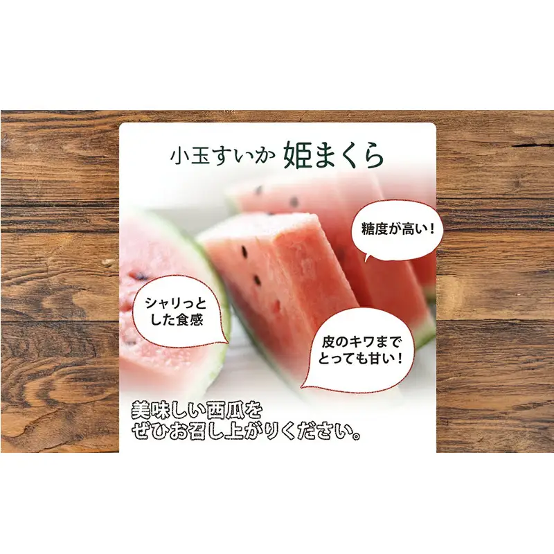 【浜松市産】小玉すいか 姫まくら 2個入 約5kg すいか スイカ 西瓜 果物 くだもの フルーツ プレゼント お中元 糖度 静岡 浜松市【配送不可：離島】 