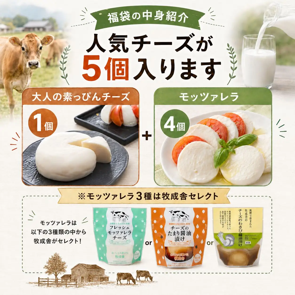 訳ありチーズ福袋 牧成舎 福袋 [Q3241]