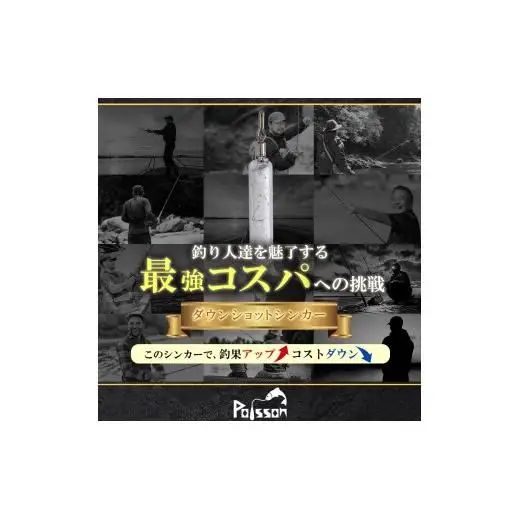 Poisson（ポアソン）鉛 ダウンショット シンカー スティックタイプ