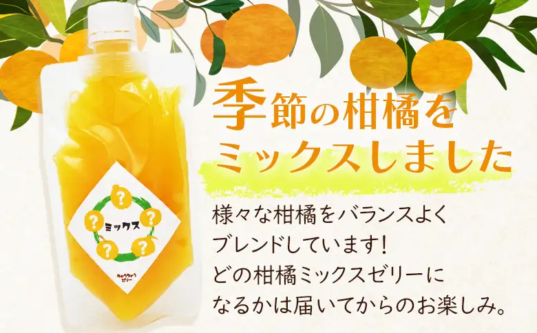 ＜つるんと食感の飲む柑橘ミックスゼリー 4個＞『1か月以内に順次発送予定』果物ゼリー くだもの ゼリー パウチ みかん 蜜柑 デザート スイーツ おやつ のむ ストレート 果汁 100％ 食感 ぷるぷる お楽しみ 渡江から一歩を踏み出す会 愛媛県 西予市 【常温】ATI0053