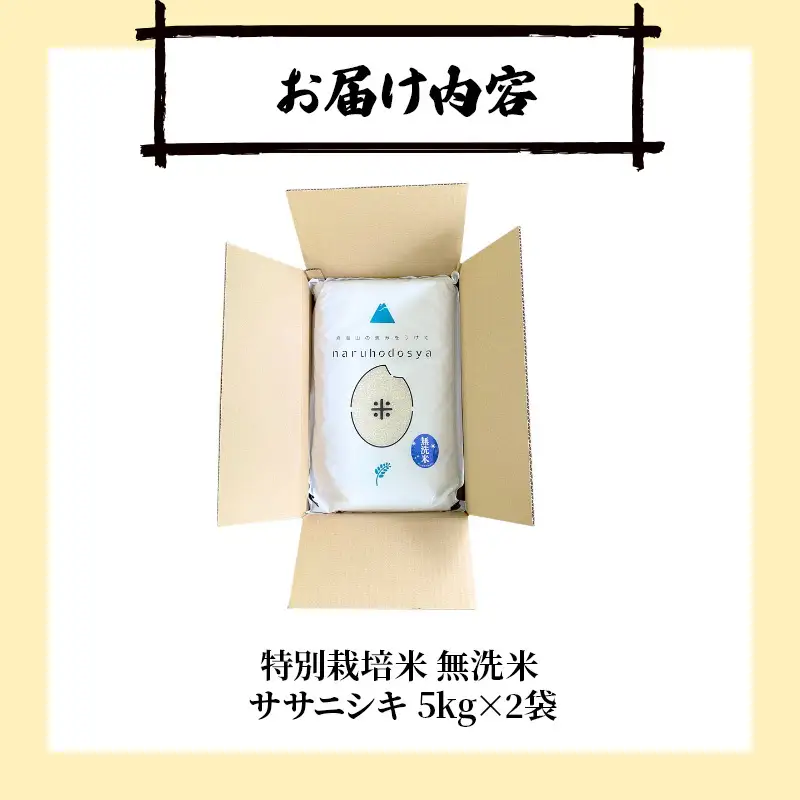 【令和8年産 新米予約】【無洗米】秋田県産特別栽培米ササニシキ10kg（5kg×2袋）新米 お米 おこめ 精米 小分け 特別栽培米
