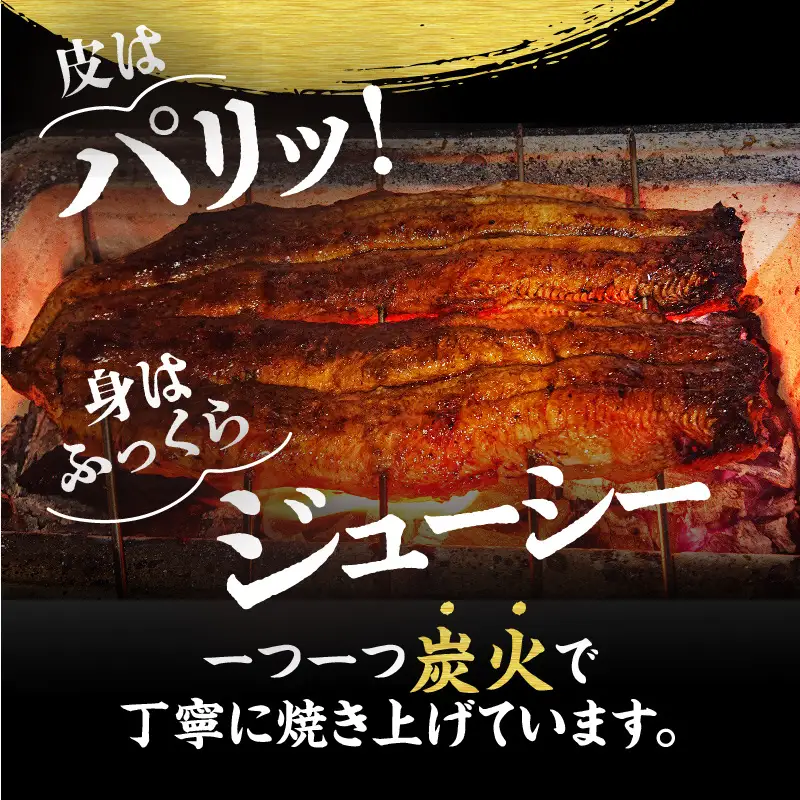 【土用の丑の日までにお届け】三河一色産うなぎの白焼３尾_47-322-1-d