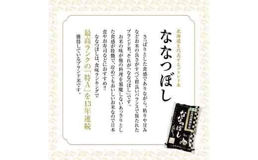 【令和7年産】 ななつぼし （白米） 5kg×1袋 ／ 米 コメ こめ ご飯 お米 ライス 北海道 鷹栖町 送料無料