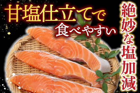 根室海鮮市場＜直送＞無添加甘塩天然鮭2種セット(計27切、約1.35kg) A-28001