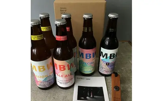 真庭発（初）地ビールＭＢＷ４種（計６本）セット　＋オリジナル栓抜き 【mmbw007-01】