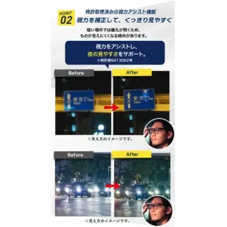 ナイトグラスLED フリー MGY(グレー)【1728537】