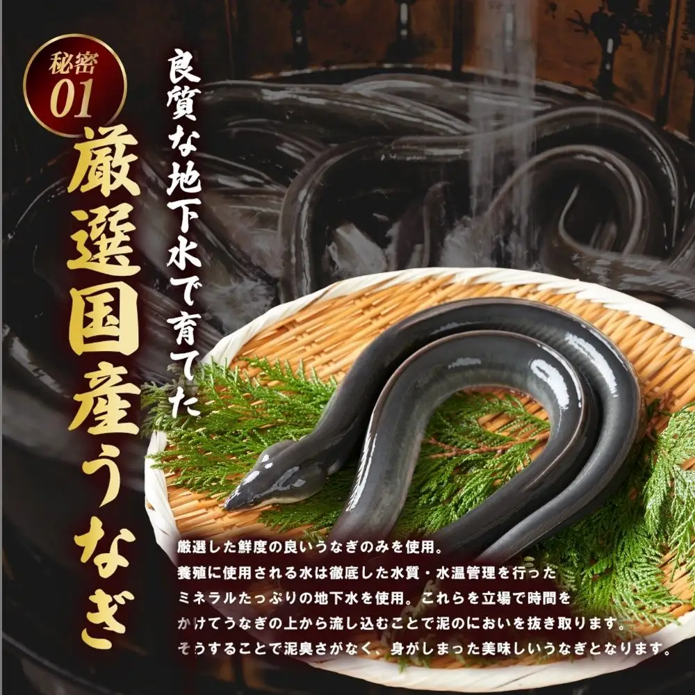 【国産うなぎ蒲焼】200g×2尾（合計400g）