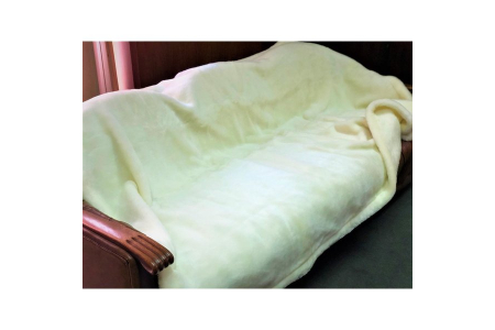 泉大津製メリノウールマイヤー毛布(毛羽部分) 無着色 [0744]