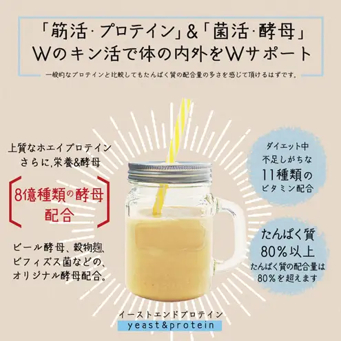 末左衛門 イーストエンドプロテイン 200g プロテイン 酵母 ホエイプロテイン マンゴー味 たんぱく質 国内生産 砂糖不使用 腸活 静岡 浜松市