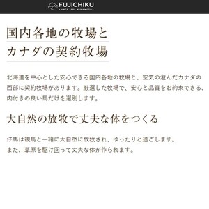 【フジチク】ふじ馬刺し 上赤身80g×4 国内肥育 熊本肥育 熊本と畜 新鮮 熊本と畜 希少 馬刺し 馬肉 高級部位 320g 専用タレ ショウガ付き 冷凍 真空パック ISO22000取得 UKAS認証 牧場直送 ギフト