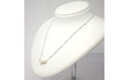 299 アコヤ真珠ペンダント　パール 宝石 アクセサリー ジュエリー 伊勢志摩 伊勢市 結婚式 入学式 ギフト 贈り物 フォーマル プレゼント 誕生日 本真珠　3つ 貫通 スルー