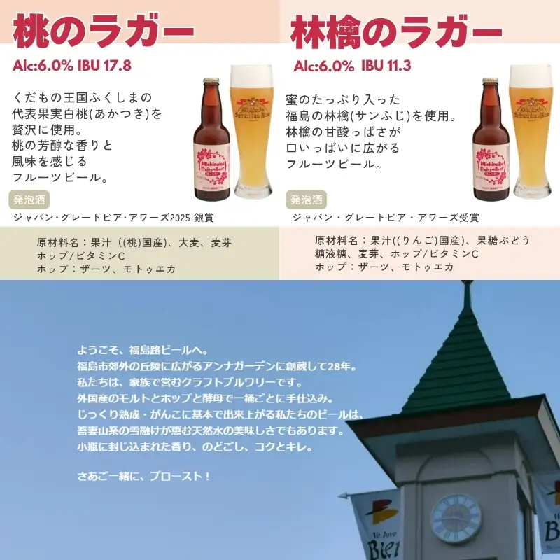 No.0090 みちのく福島路ビール 飲み比べ6本セット