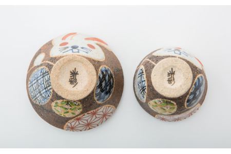 【陶器市特集】【波佐見焼】うさぎあそびシリーズ 茶碗・湯呑み セット 食器 皿 【洸彩窯】 [EE03]  波佐見焼