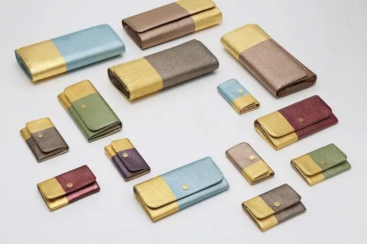 【金箔押　山村】DAYBREAK 長財布 （ボルドー）