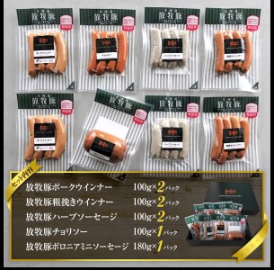 北海道産放牧豚 無添加ウインナーセット【12000201】