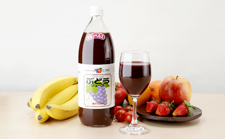 北海道仁木産ぶどうジュース飲み比べセット（キャンベルス、ナイヤガラ）：1000ml×3本 果汁飲料 野菜飲料 ブドウ ぶどう ジュース セット[JA新おたる] 