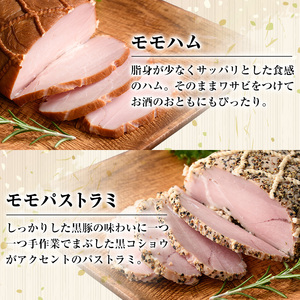 【A03002】黒豚バラエティセット(合計750g・焼豚200g×1、モモハム200g×1、モモハムパストラミ200g×1、フランク150g×1)鹿児島 国産 九州産 黒豚 豚肉 お肉 モモ ハム ソーセージ 焼豚 チャーシュー 叉焼 おかず 惣菜 焼肉【南州農場(株)高山ミートセンター】 