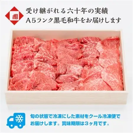 おやま和牛 A5 極 赤身ヤキニク 約600g【配送不可地域：離島】【1096942】