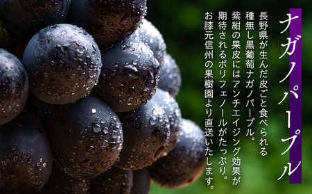 ぶどう 皮ごと食べられる 黒ぶどう ナガノパープル 約2kg フルーツ ※クレジット限定