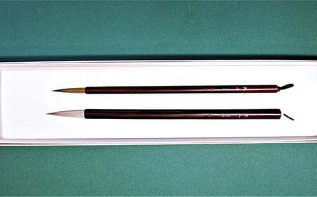 筆工房楽々堂の絵手紙筆　大小2本セットA＜054-008＞