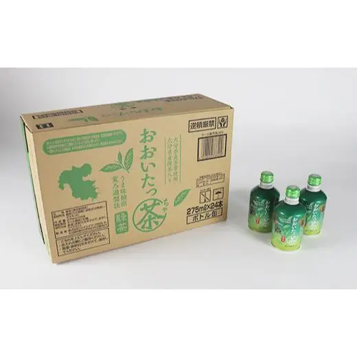 お茶 緑茶 24本 大分県産 茶葉 使用 ボトル缶 缶 ／ おおいたっ茶 275ml×24本＜131-008＞