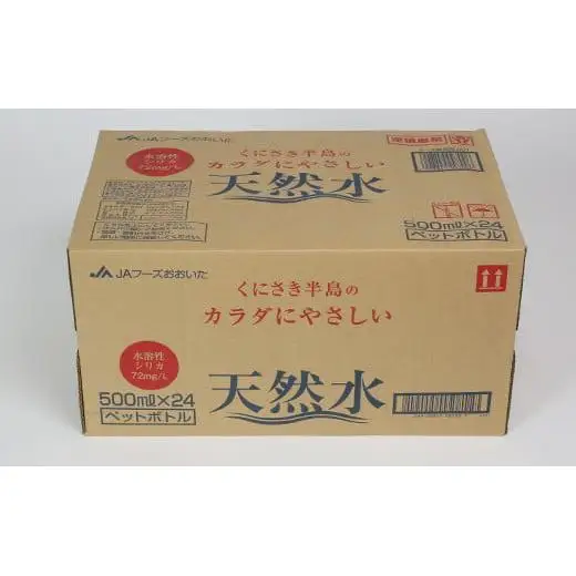  水 500ml 24本 ペットボトル ミネラルウォーター 天然水 ／ くにさき半島のカラダにやさしい天然水　500ml×24本＜131-007＞