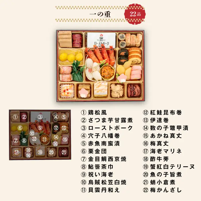 千賀屋謹製 2027年 迎春おせち料理「千富士」和風三段重 6～7人前 冷蔵おせち料理［035S06］ 