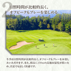 小淵沢カントリークラブご利用券（30,000円） [h095]