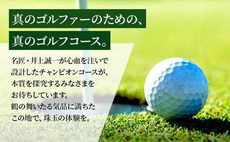 ゴルフ場 千葉 鶴舞カントリー倶楽部 平日 1ラウンド 1名様 セルフプレー券 ゴルフ 関東 チケット ゴルフ場利用券 プレー券 施設利用券 