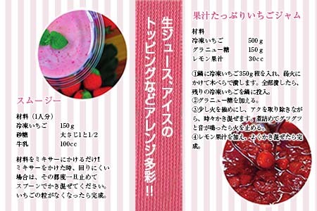 グランプリ受賞 数量限定 冷凍いちご シロップ付 計1kg+170g 【クラッシュタイプ】 果物 くだもの フルーツ 苺 国産 自家製 スムージー イチゴジャム おやつ デザート 詰め合わせ 小分け 産地直送 おすそ分け 贈り物 ギフト 宮崎県 日南市 送料無料_BAV2-24