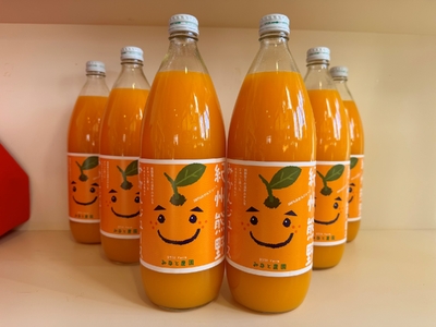  無添加 果汁100％ みなと農園の紀州熊野みかんジュース 1000ml×12本 みかんジュース【kmkn0090】