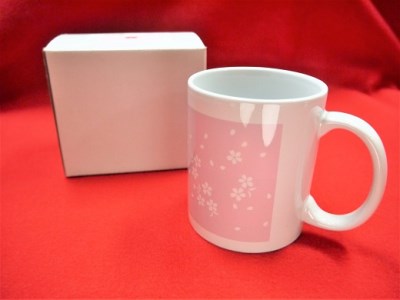 「熊野桜」100年ぶりの新種をモチーフに！【クマノザクラのマグカップ：1個】【kmkn0134】