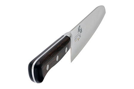 ＜湿式砥石を使用した本格刃付＞ ◇貝印 関孫六 木蓮 ぺティ 120mm （本通し・一体口金・ステンレス三層鋼） 