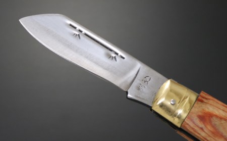 H8-50 茶合板柄 割込み電工ナイフ