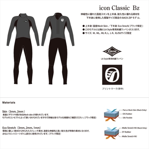 ウェットスーツ RINCON 3/2mm icon-BZ フルスーツ FALL/WINTER仕様 ML-Rサイズ