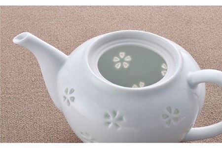【波佐見焼】水晶花詰ティータイム ティーポット カップ ソーサー ペアセット 食器 皿 【丹心窯】 [AB20]  波佐見焼