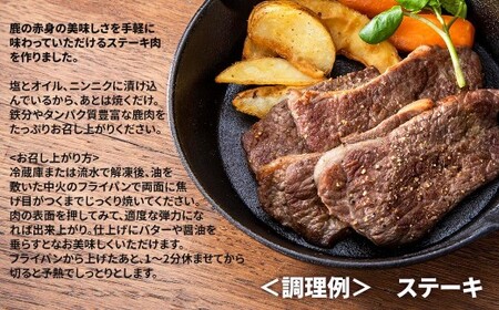 森のジビエ 鹿肉 ヘルシーステーキ　400g A-JJ-A21A