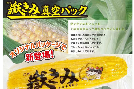 とうもろこし 嶽きみ真空パック 10本セット（L～2Lサイズ）