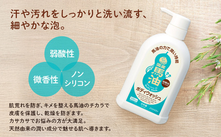 一光 馬油 ボディウォッシュ 2本セット スキンケア 美容 コスメ 送料無料 液体せっけん 石鹸 馬油ボディウォッシュ 