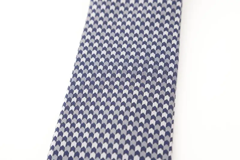【西陣活性化を応援！】シルク100％西陣織ネクタイ（千鳥・紺）