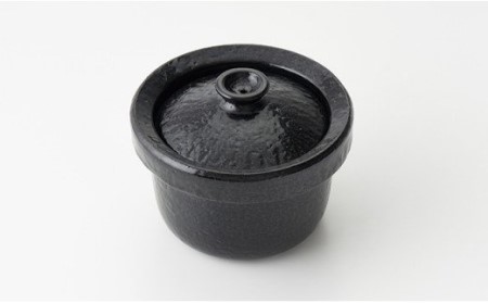 土鍋で炊くと米が甘くなる 「濃黒3合釜鍋 雑穀ご飯鍋」 ARITA PLUS 土鍋 ご飯 3合 黒 A140-34